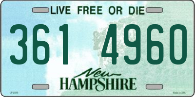 NH license plate 3614960