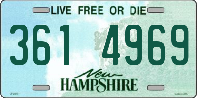 NH license plate 3614969