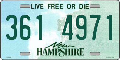 NH license plate 3614971