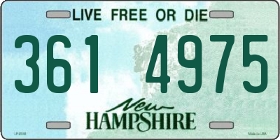 NH license plate 3614975