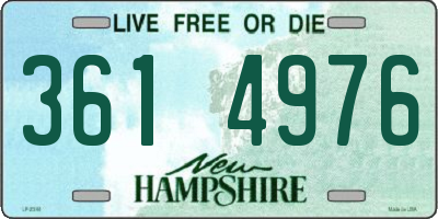 NH license plate 3614976