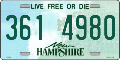 NH license plate 3614980