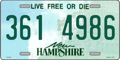 NH license plate 3614986