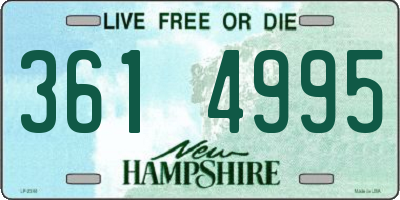 NH license plate 3614995