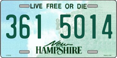 NH license plate 3615014