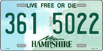 NH license plate 3615022
