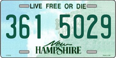 NH license plate 3615029