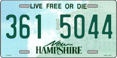 NH license plate 3615044