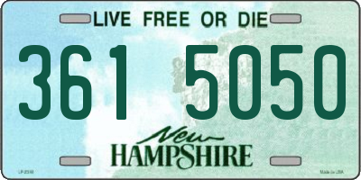 NH license plate 3615050