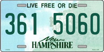 NH license plate 3615060