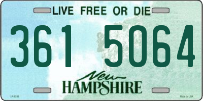NH license plate 3615064