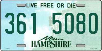 NH license plate 3615080