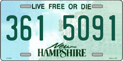 NH license plate 3615091