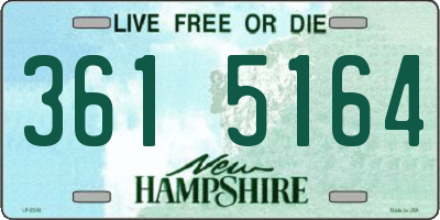 NH license plate 3615164