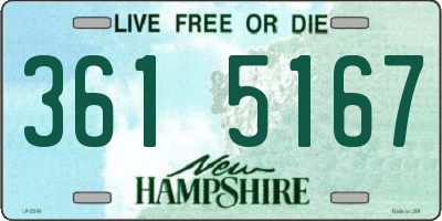 NH license plate 3615167