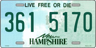NH license plate 3615170