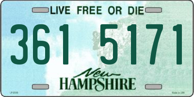 NH license plate 3615171