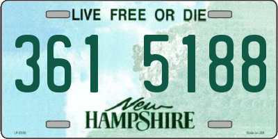 NH license plate 3615188