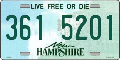 NH license plate 3615201