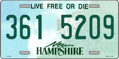 NH license plate 3615209