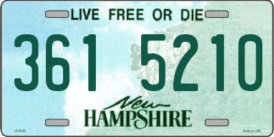 NH license plate 3615210