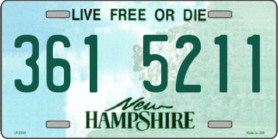 NH license plate 3615211