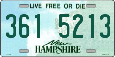 NH license plate 3615213