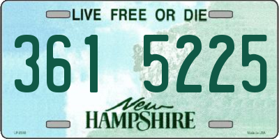 NH license plate 3615225