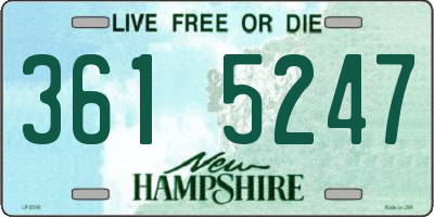 NH license plate 3615247