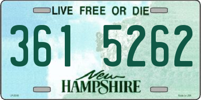 NH license plate 3615262