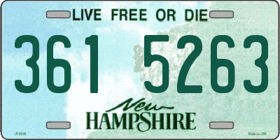 NH license plate 3615263