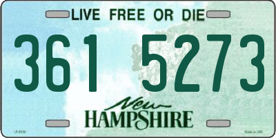 NH license plate 3615273