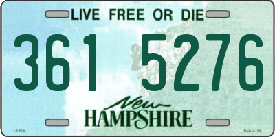 NH license plate 3615276