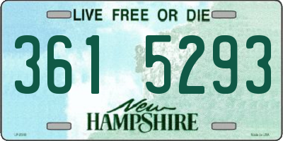 NH license plate 3615293