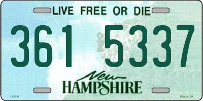 NH license plate 3615337