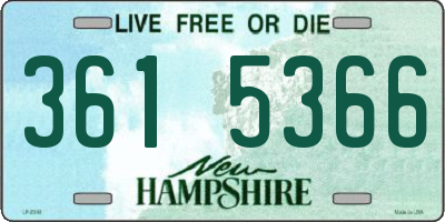 NH license plate 3615366