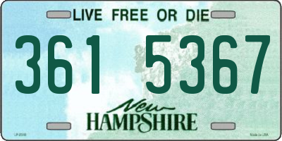 NH license plate 3615367