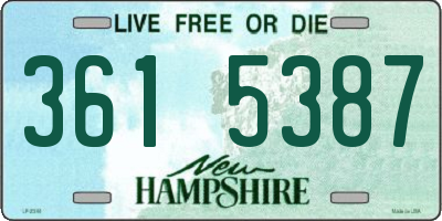NH license plate 3615387