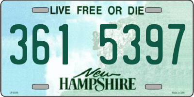NH license plate 3615397