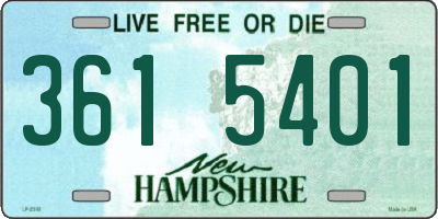 NH license plate 3615401