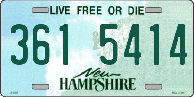 NH license plate 3615414