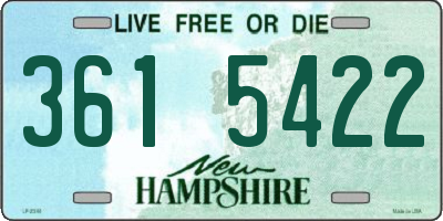 NH license plate 3615422