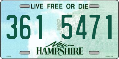 NH license plate 3615471