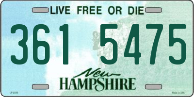 NH license plate 3615475