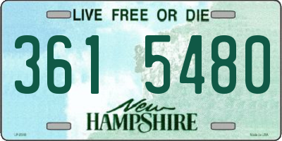 NH license plate 3615480