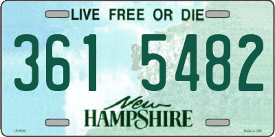 NH license plate 3615482