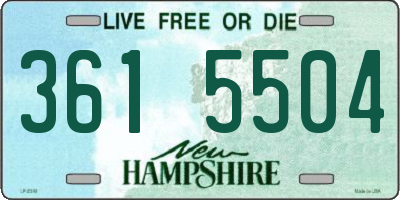NH license plate 3615504
