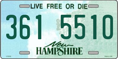 NH license plate 3615510