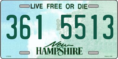 NH license plate 3615513