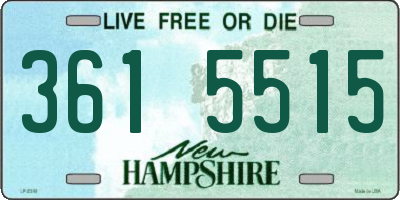 NH license plate 3615515